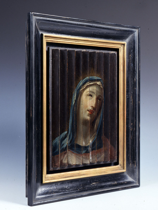 Guido Reni zugeschrieben: Riefelbild Maria, Öl auf Holz, Italien, 17. Jhdt. © Rheinisches Bildarchiv, Helmut Buchen, Anna Wagner