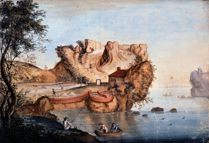 Matthäus Merian, Anthropomorphe Landschaft, Aquarell, um 1650 © Rheinisches Bildarchiv, Helmut Buchen, Anna Wagner